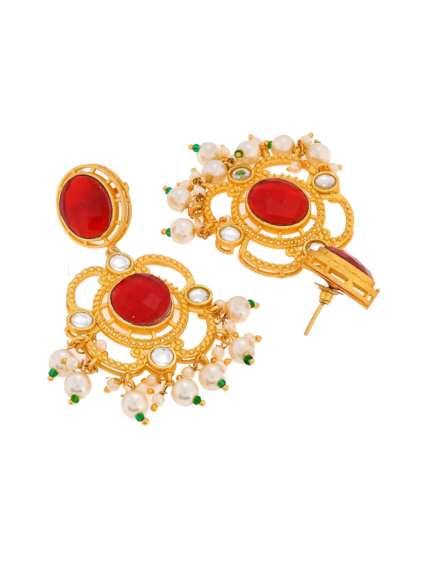 Gold Plated Ethnic Handcrafted Earrings for Wedding