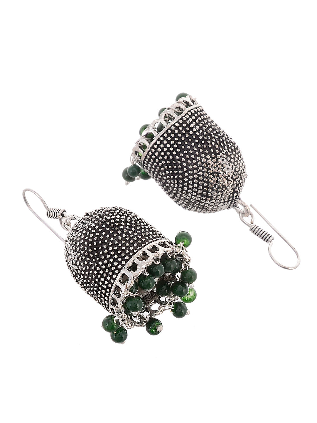 Oxidised Jhumka Earrings