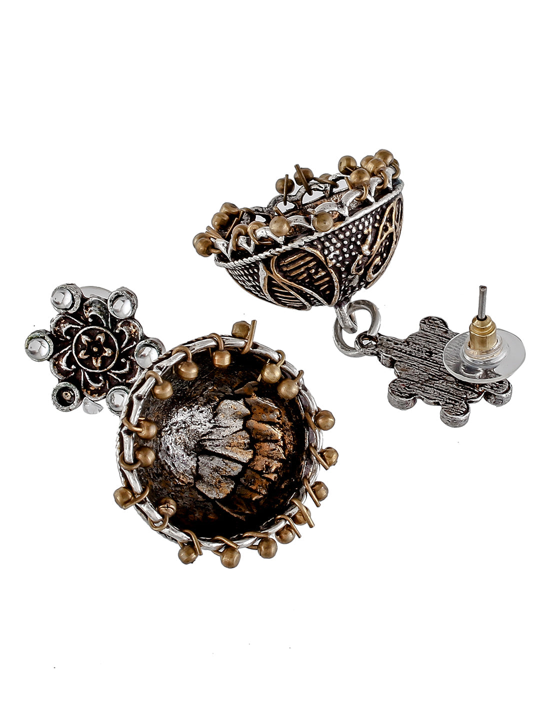 Oxidised Jhumka Earrings Traditional Jhumka For Womens