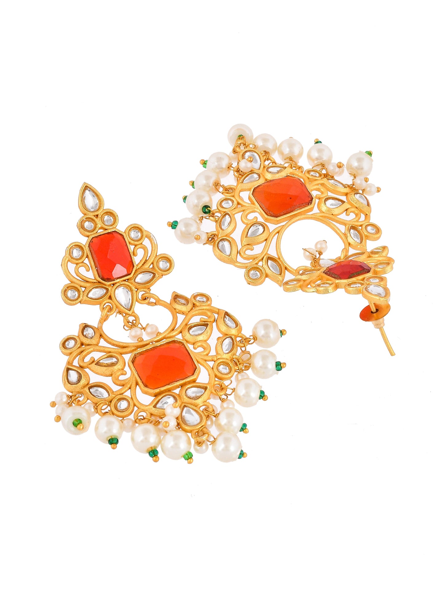 Ethnic chandbali Earrings for wedding outfit