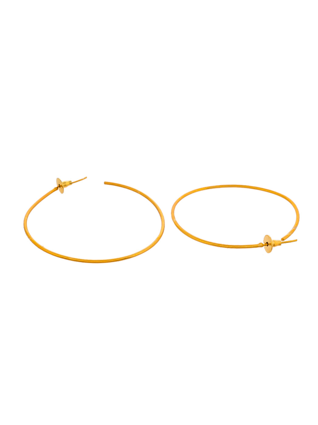 Gold Plated Half Hoop earrings