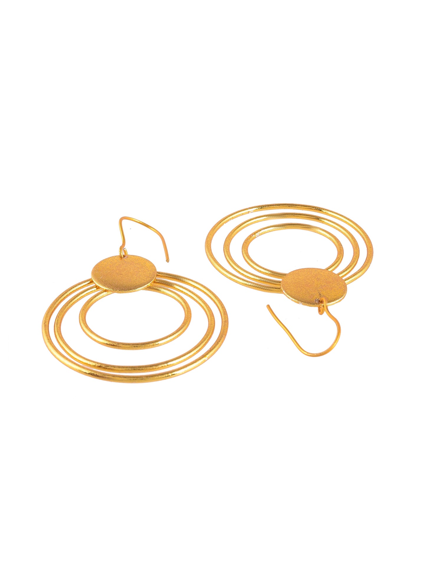 Handmade multi Circular earrings for western outfit