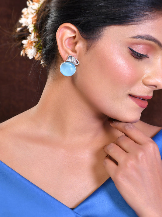 Octopus Embellished Turquoise Earrings For Women