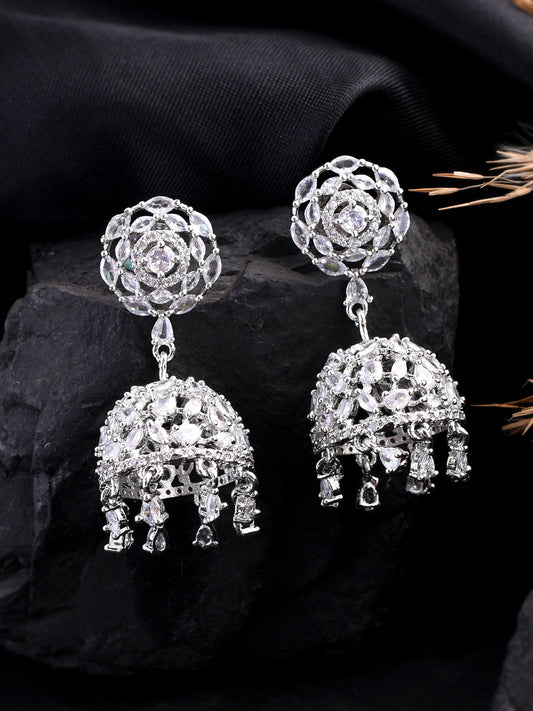 American Diamond Jhumka Earring