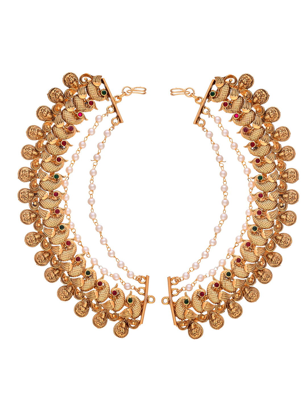 Gold Leaf Long Traditional & Ethnic Earrings For Women