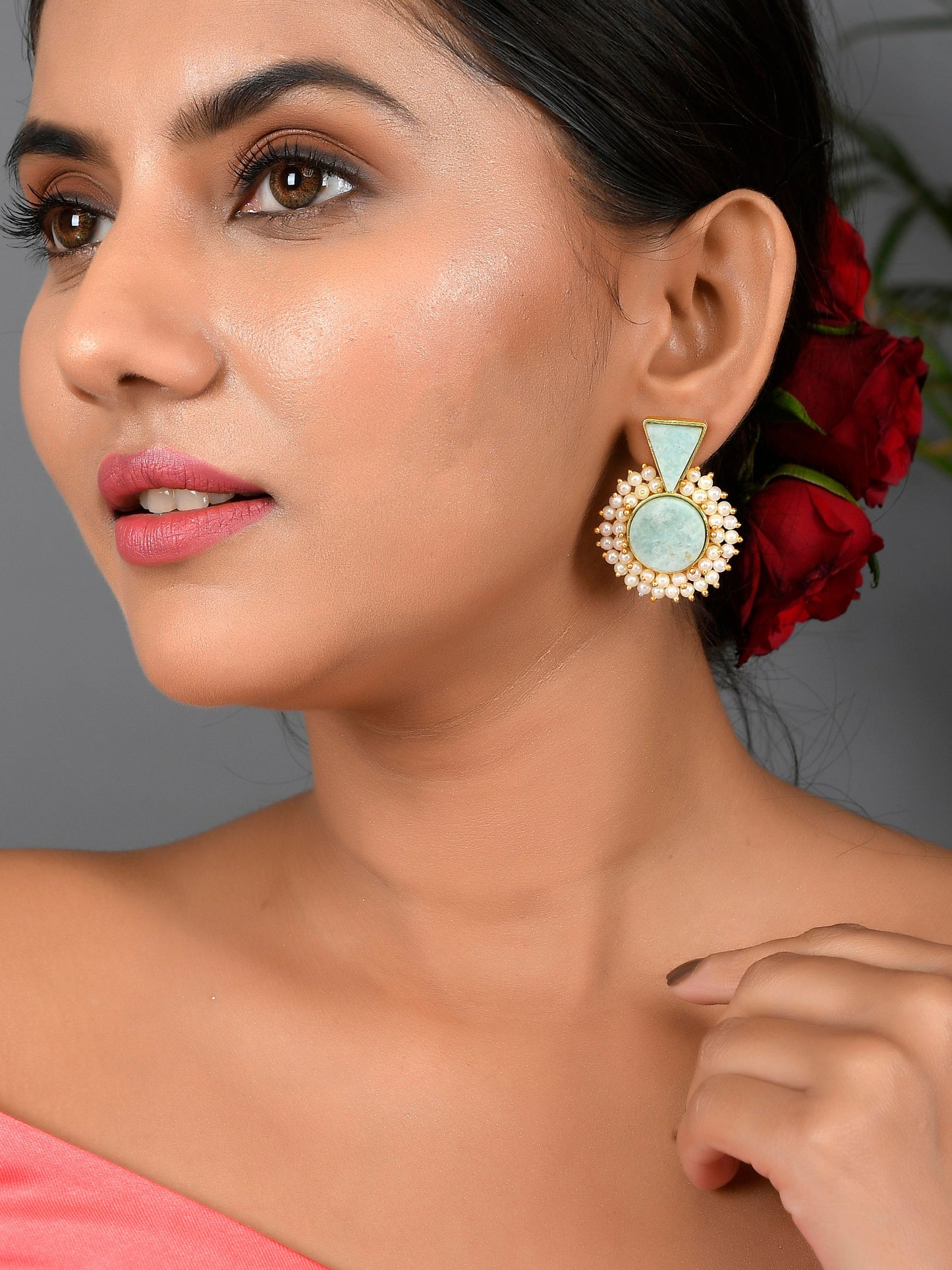 Contemporary Studs Earrings for Western Outfit