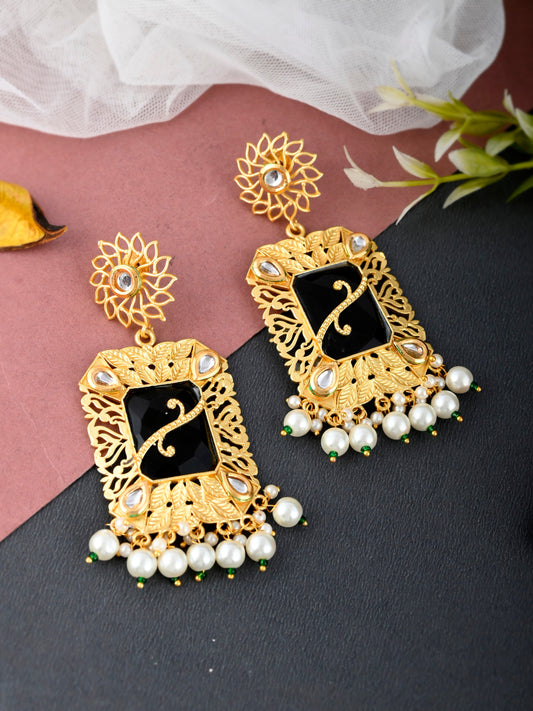 Gold Plated Filigree Traditional Earring