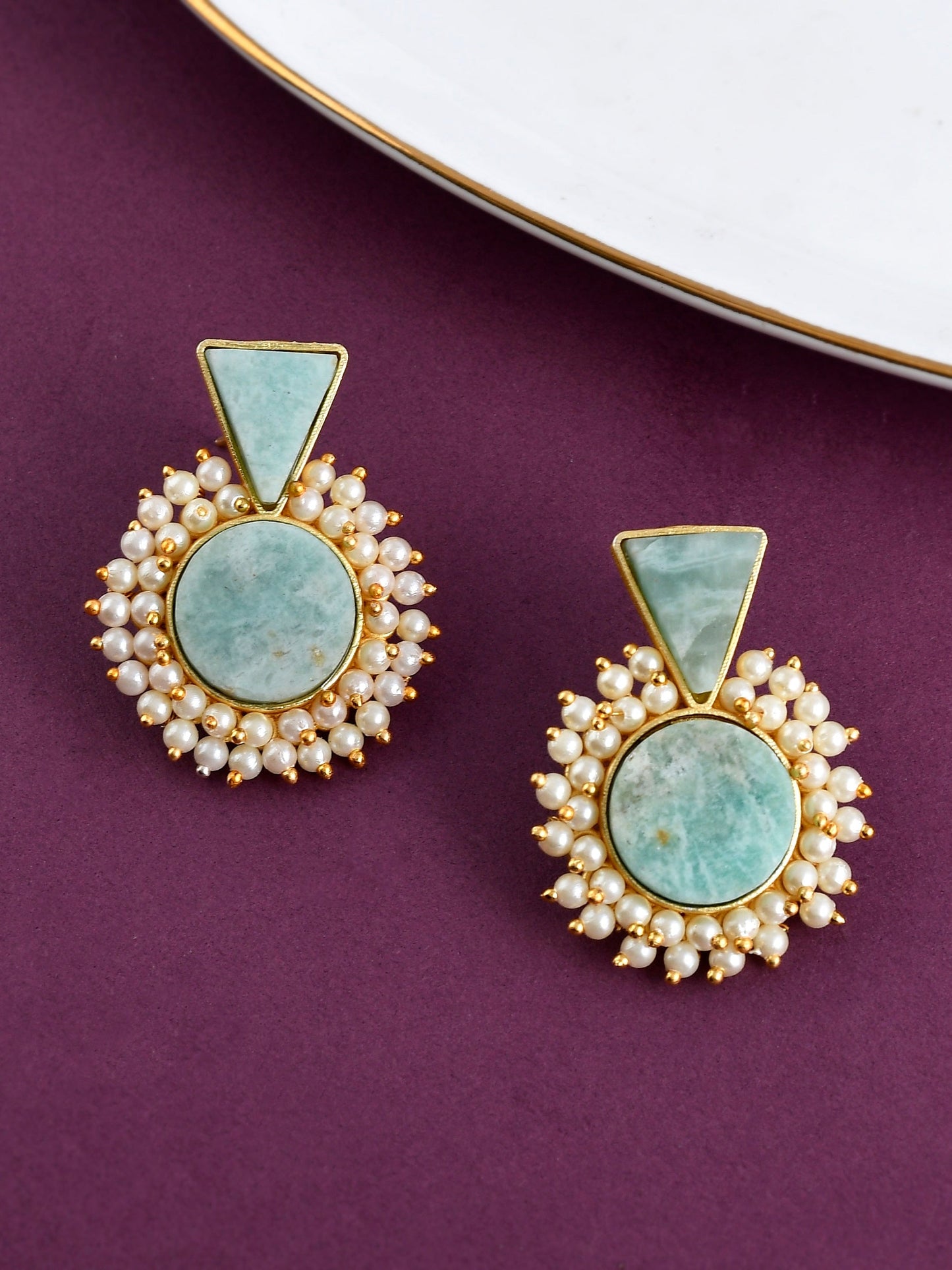 Contemporary Studs Earrings for Western Outfit