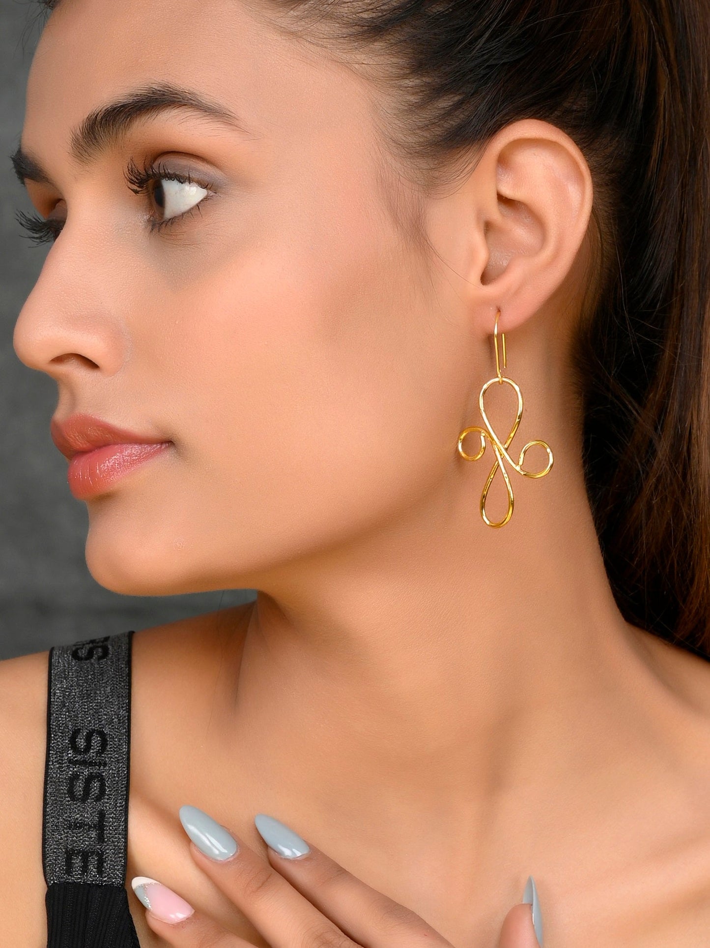 Gold Plated Handcrafted Western Earring