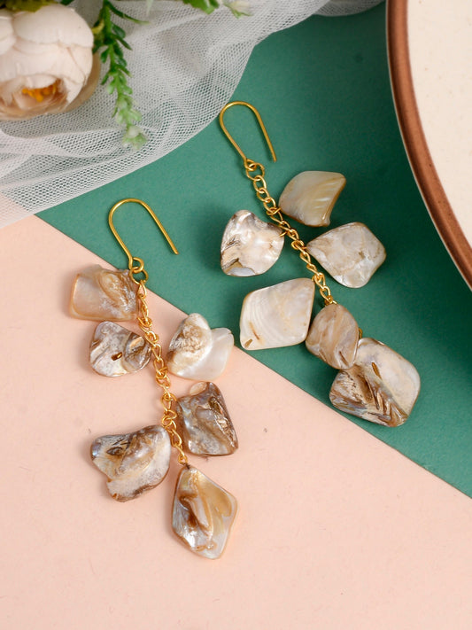 Gold Plated Stone Earrings for Western