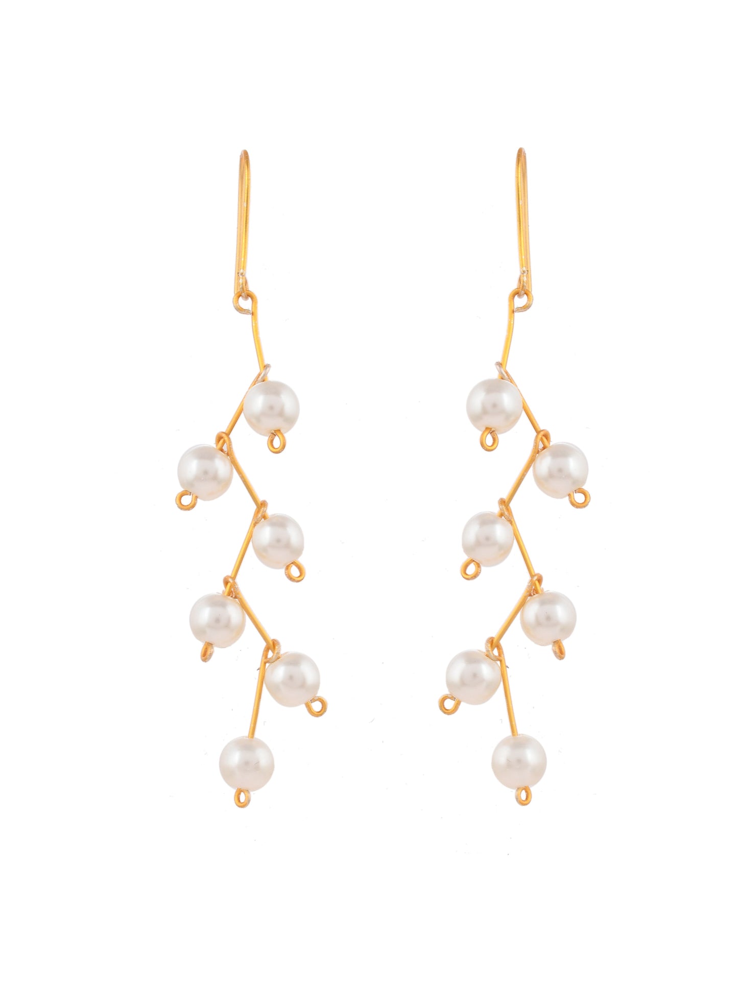 Gold Pearl Drop Earring For girls