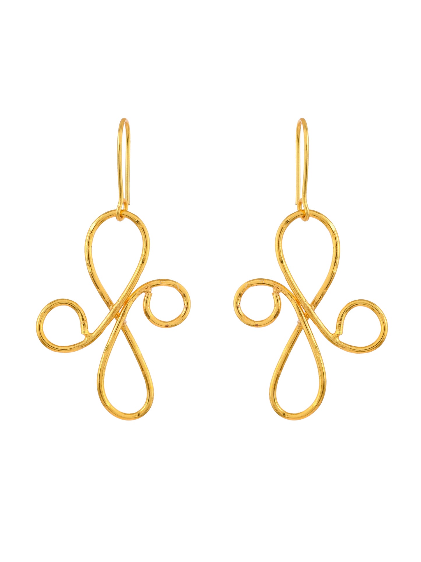 Gold Plated Handcrafted Western Earring