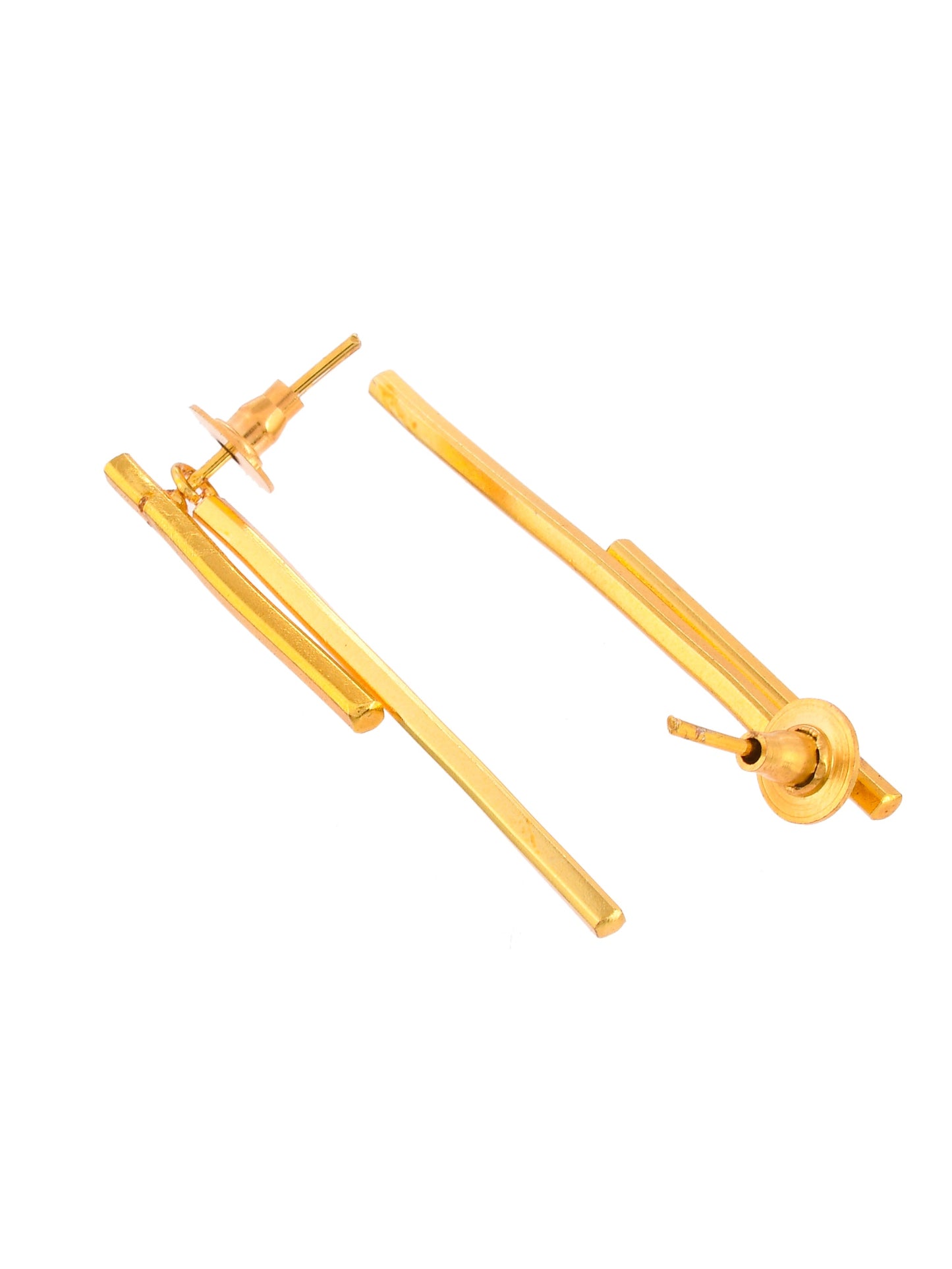 Gold Plated Handcrafted Western Drop Earrings