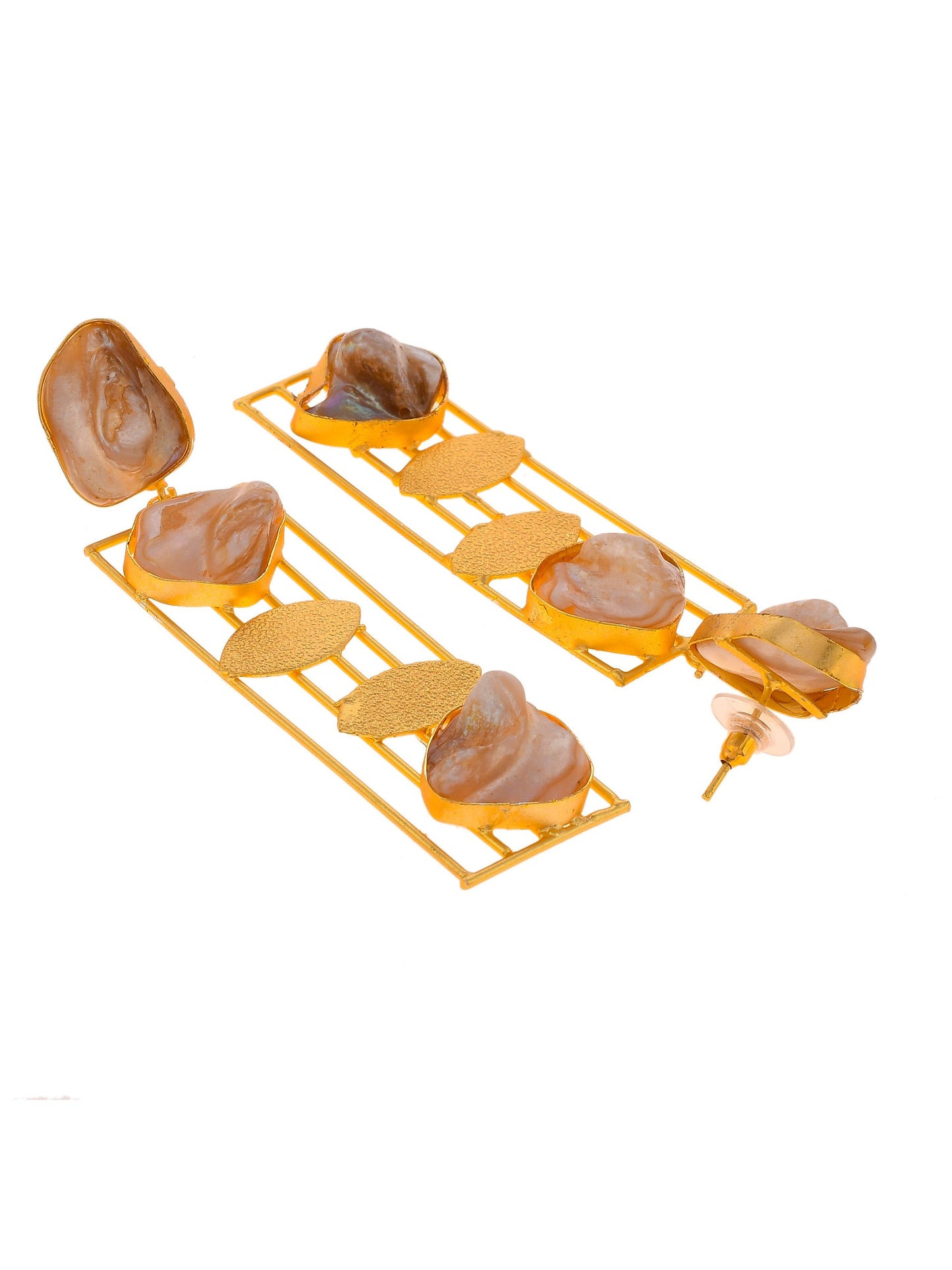 Gold Plated Handcrafted Dangle Designer Earrings for Women