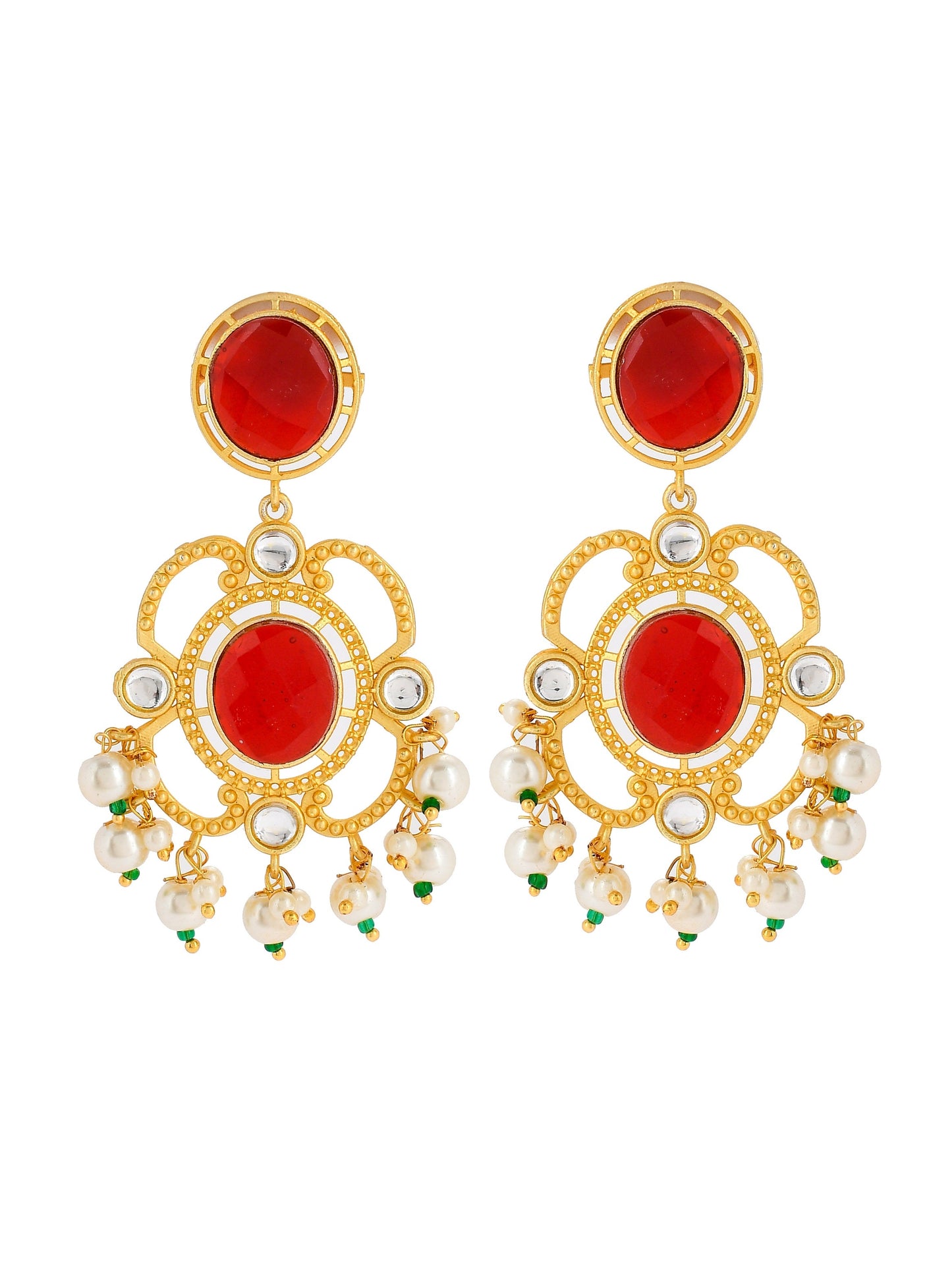 Gold Plated Ethnic Handcrafted Earrings for Wedding