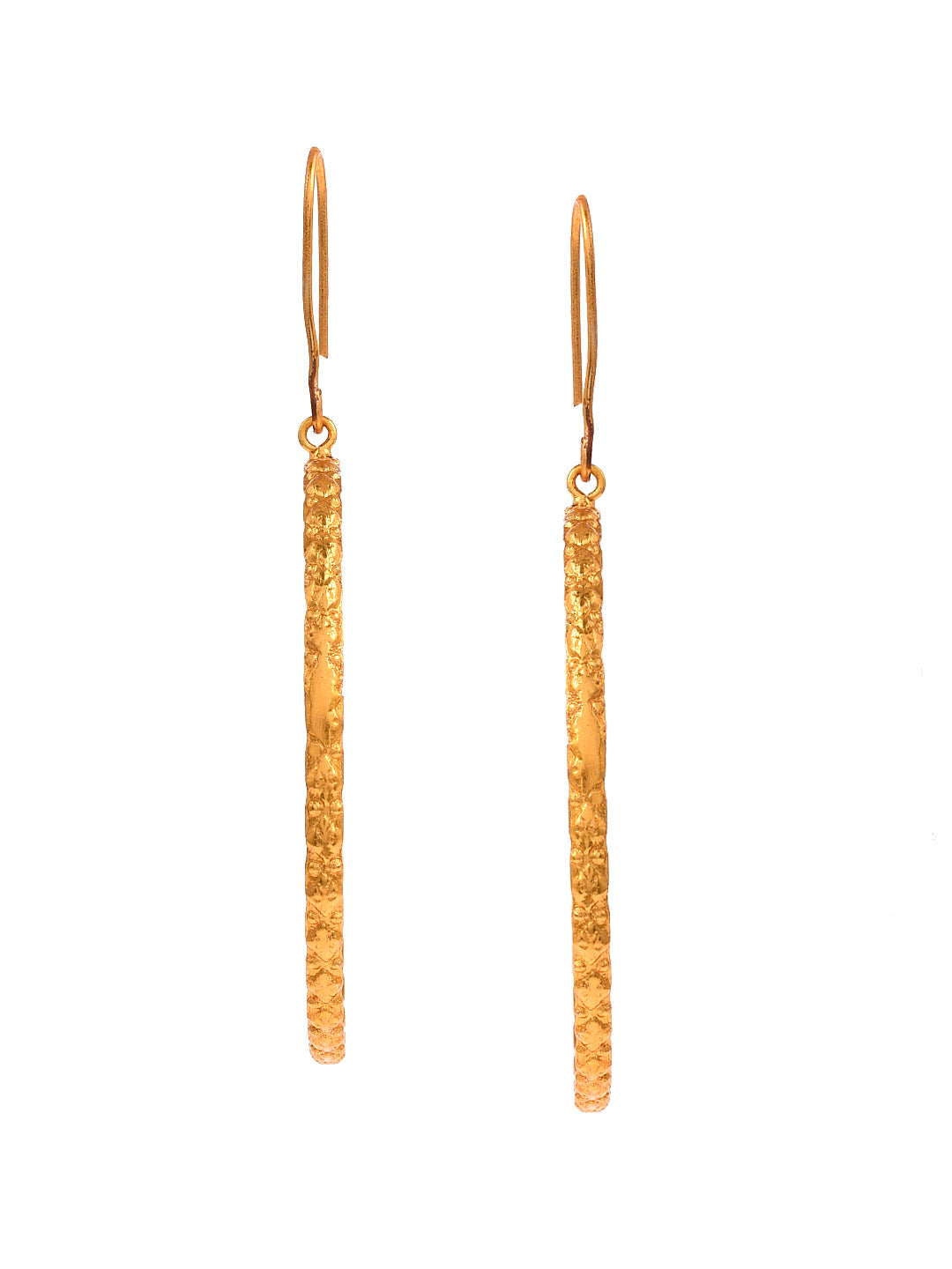Gold Plated classic hoop earrings for western outfit