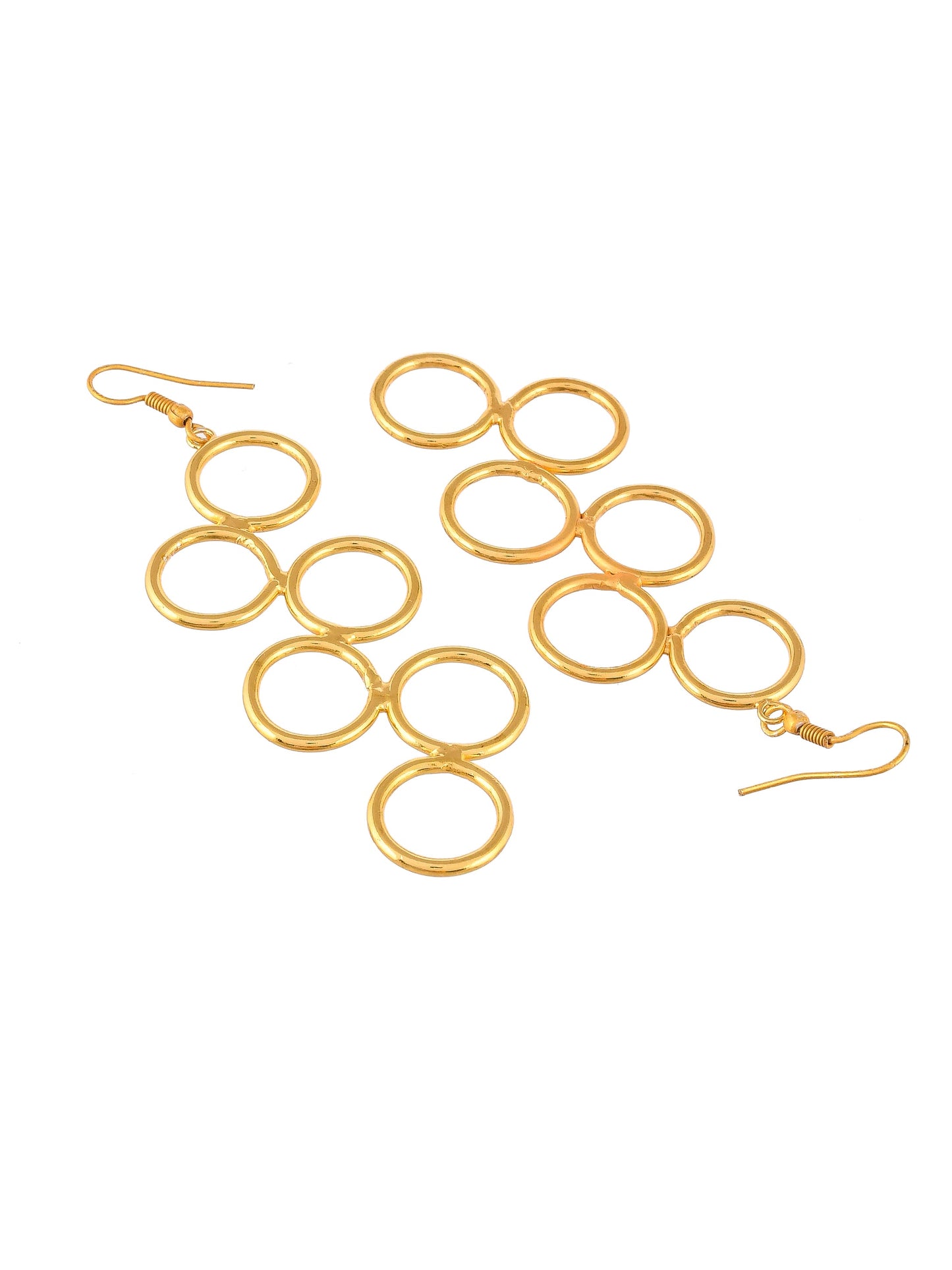 Gold Plated Western Disc Earrings for western outfit