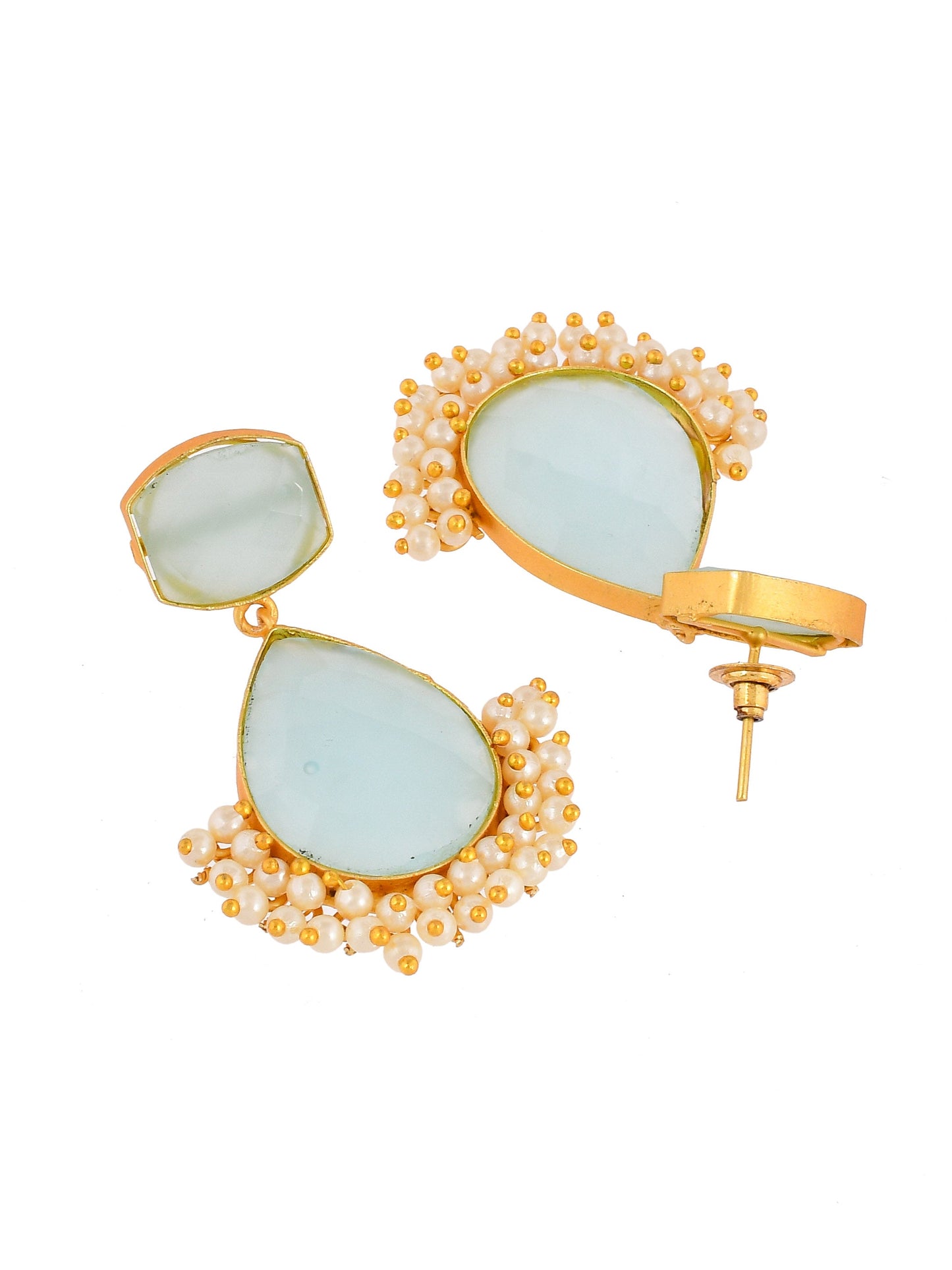 Ethnic Pearl Chandbali Earrings Drop earring