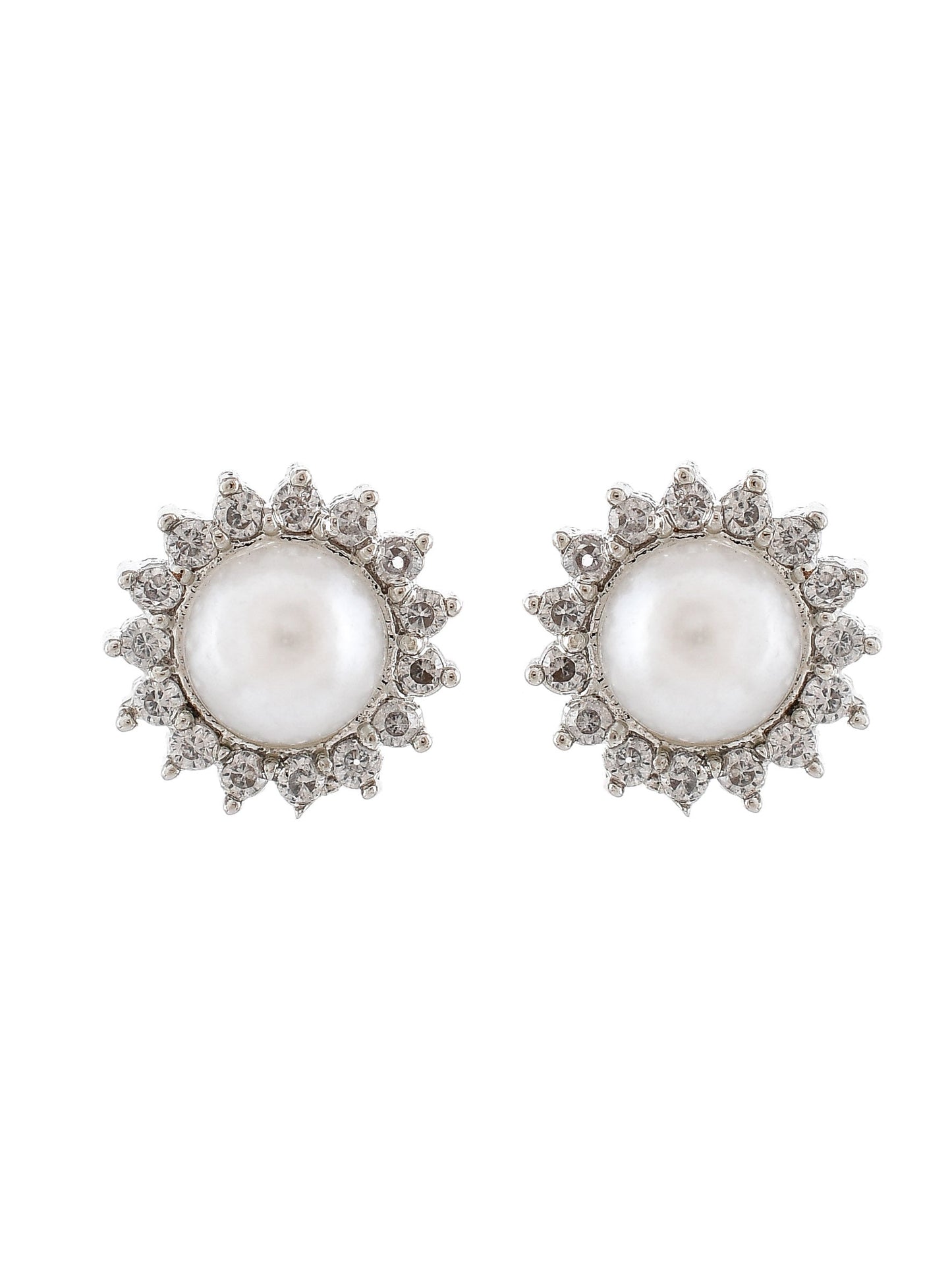 American Diamond Small Stud Earrings for western outfit