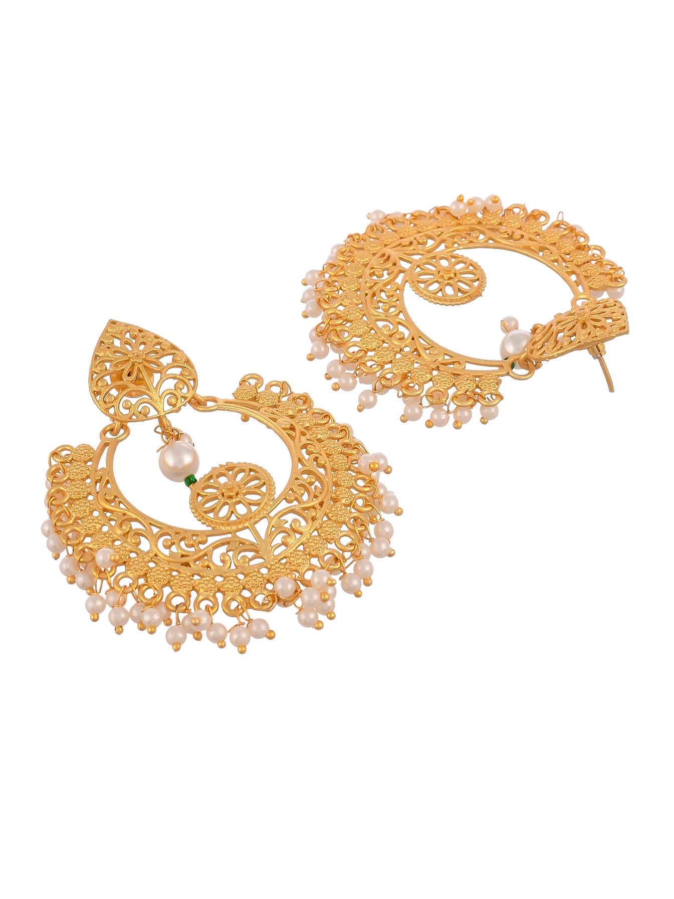 Gold Plated Cut work Traditional Earring
