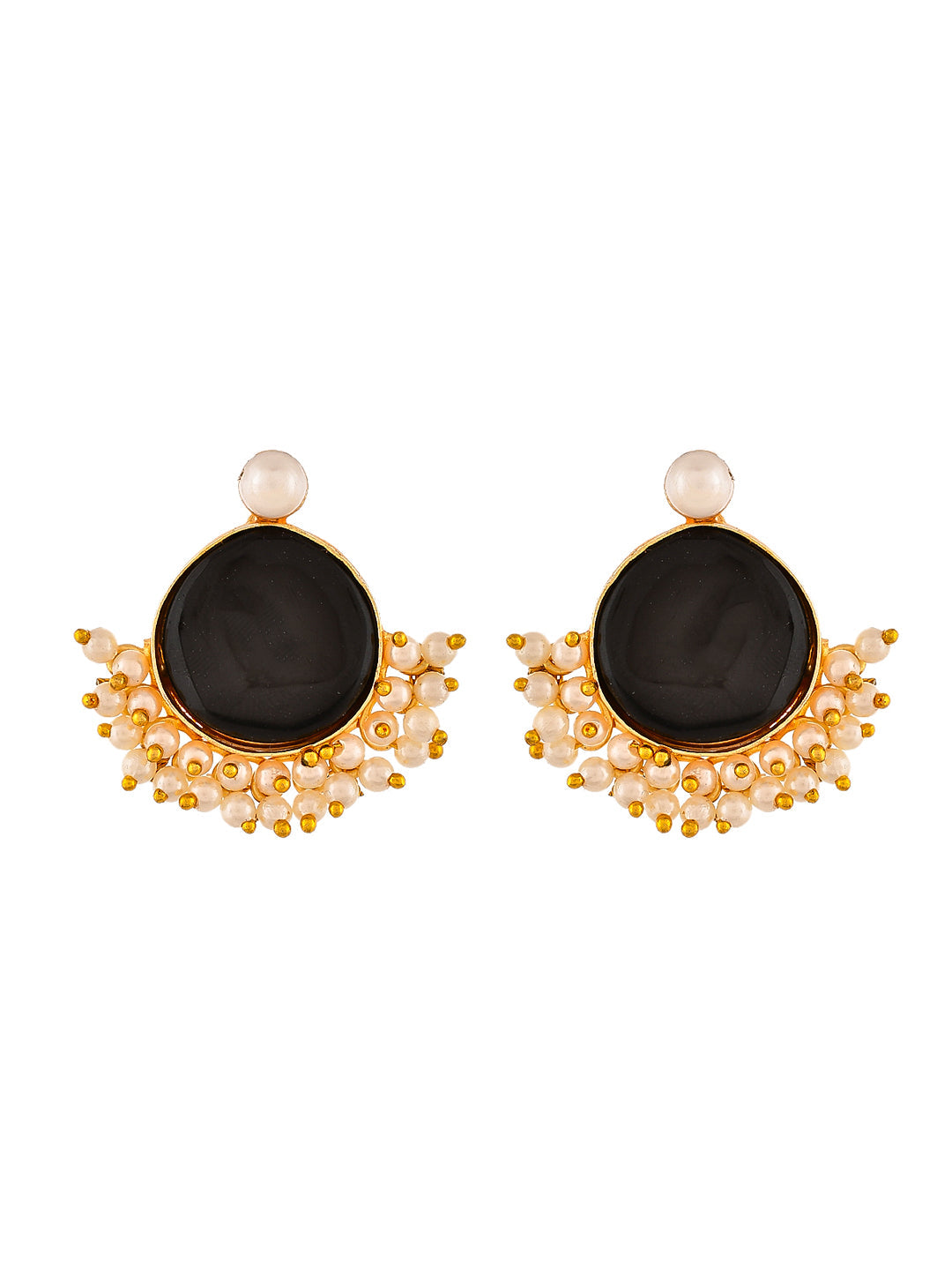 Onyx Stud Earrings for western outfit