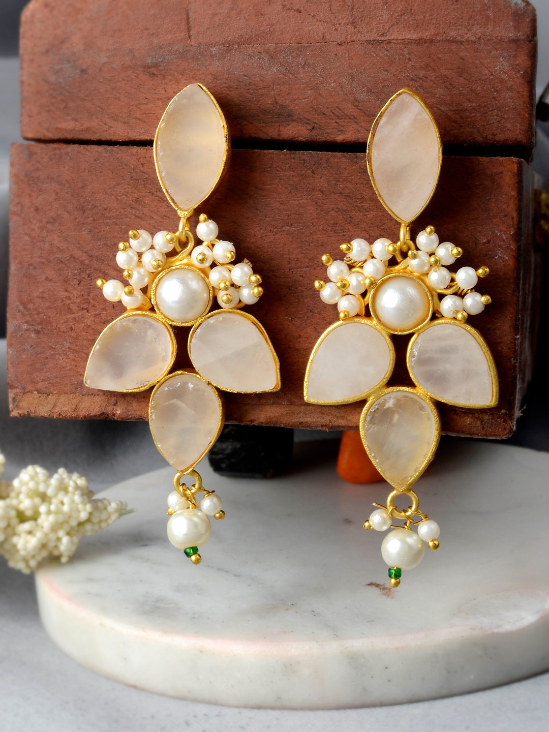 Gold Plated Handcrafted Traditional Earrings