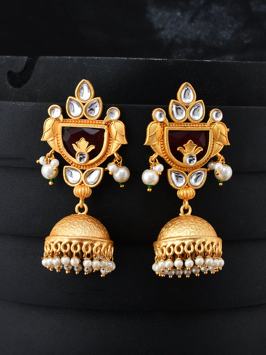 Kundan Ethnic Jhumka earrings For Women