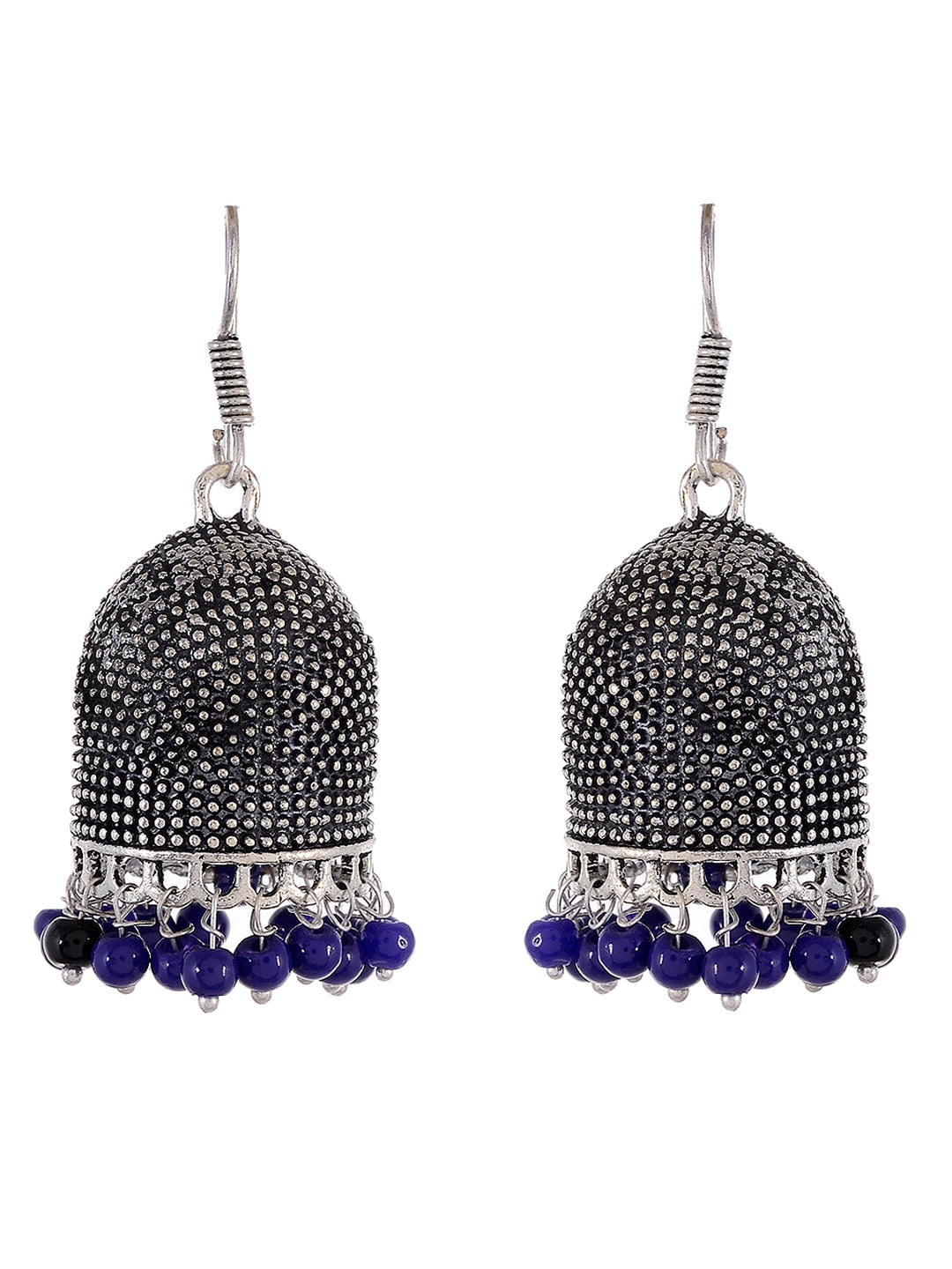 Oxidised Jhumka Earrings