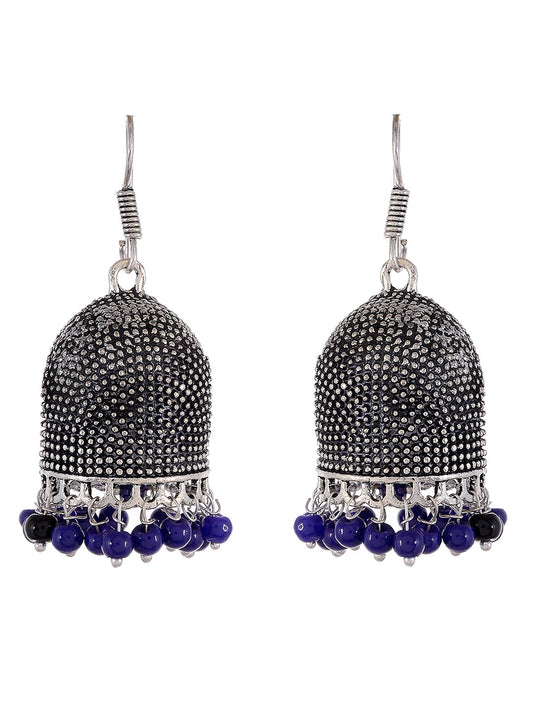 Oxidised Jhumka Earrings