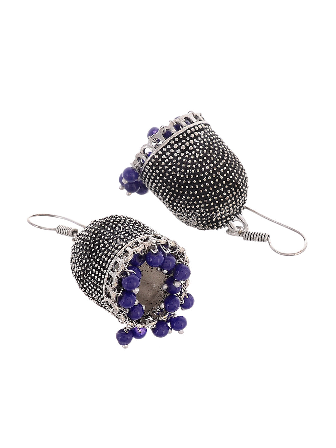 Oxidised Jhumka Earrings