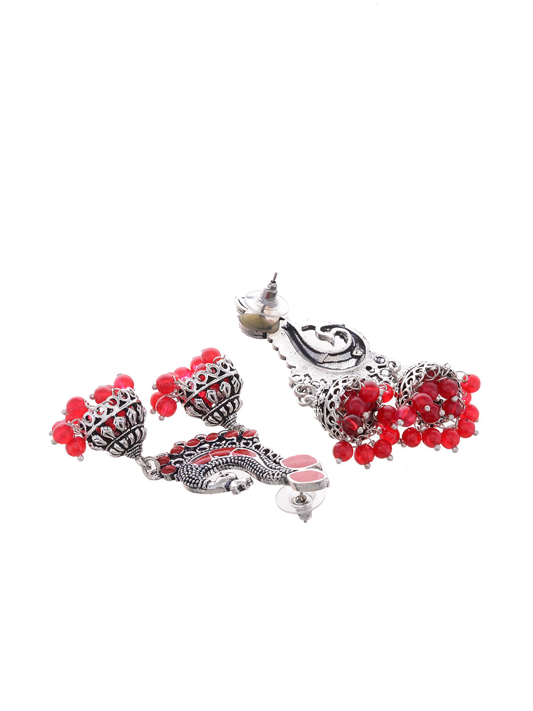 Designer Peacock Jhumki Earrings dangle earring