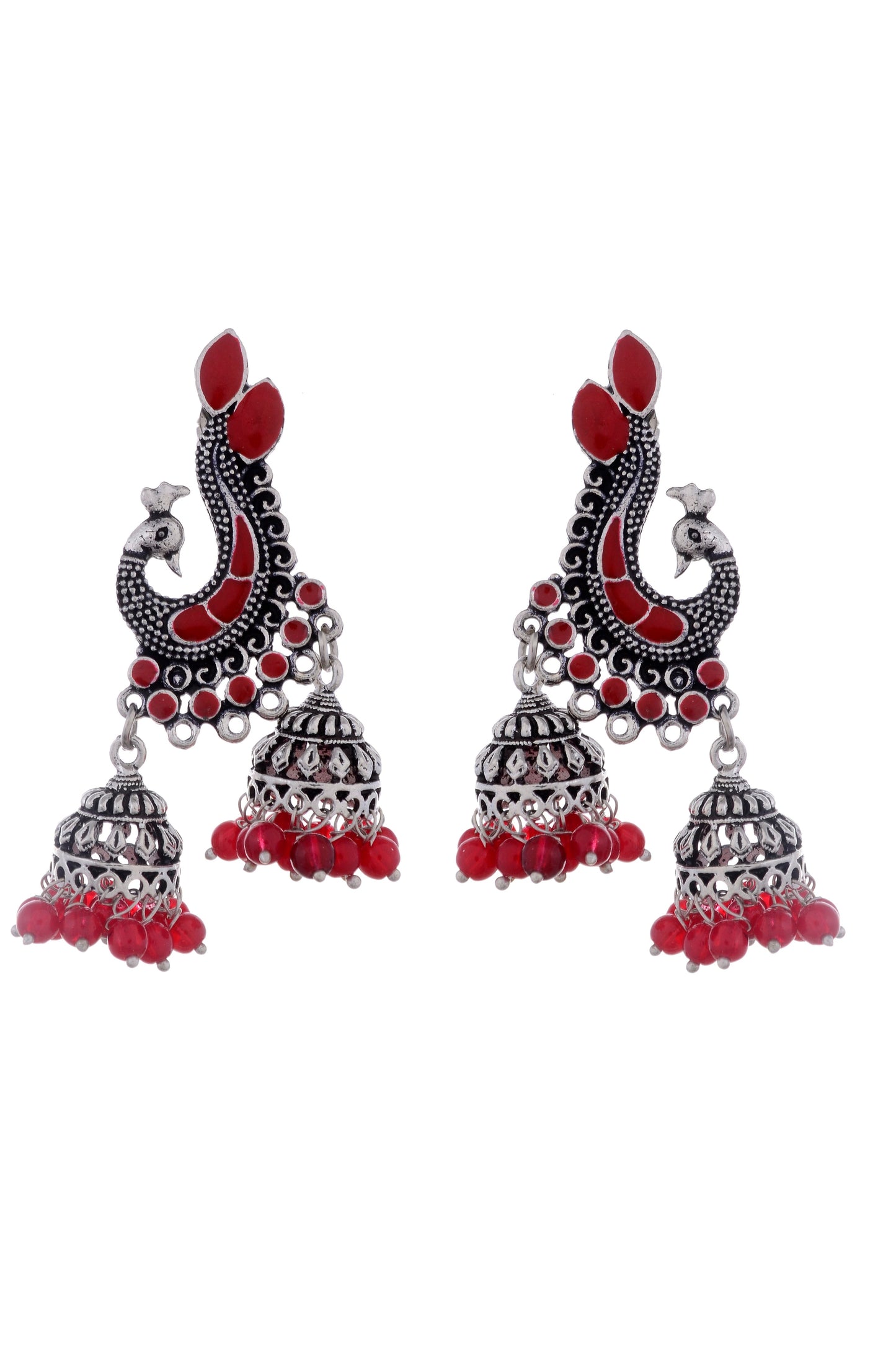 Designer Peacock Jhumki Earrings dangle earring