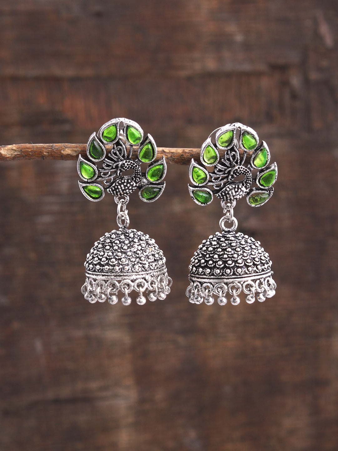 Oxidised Jhumka Earrings for women