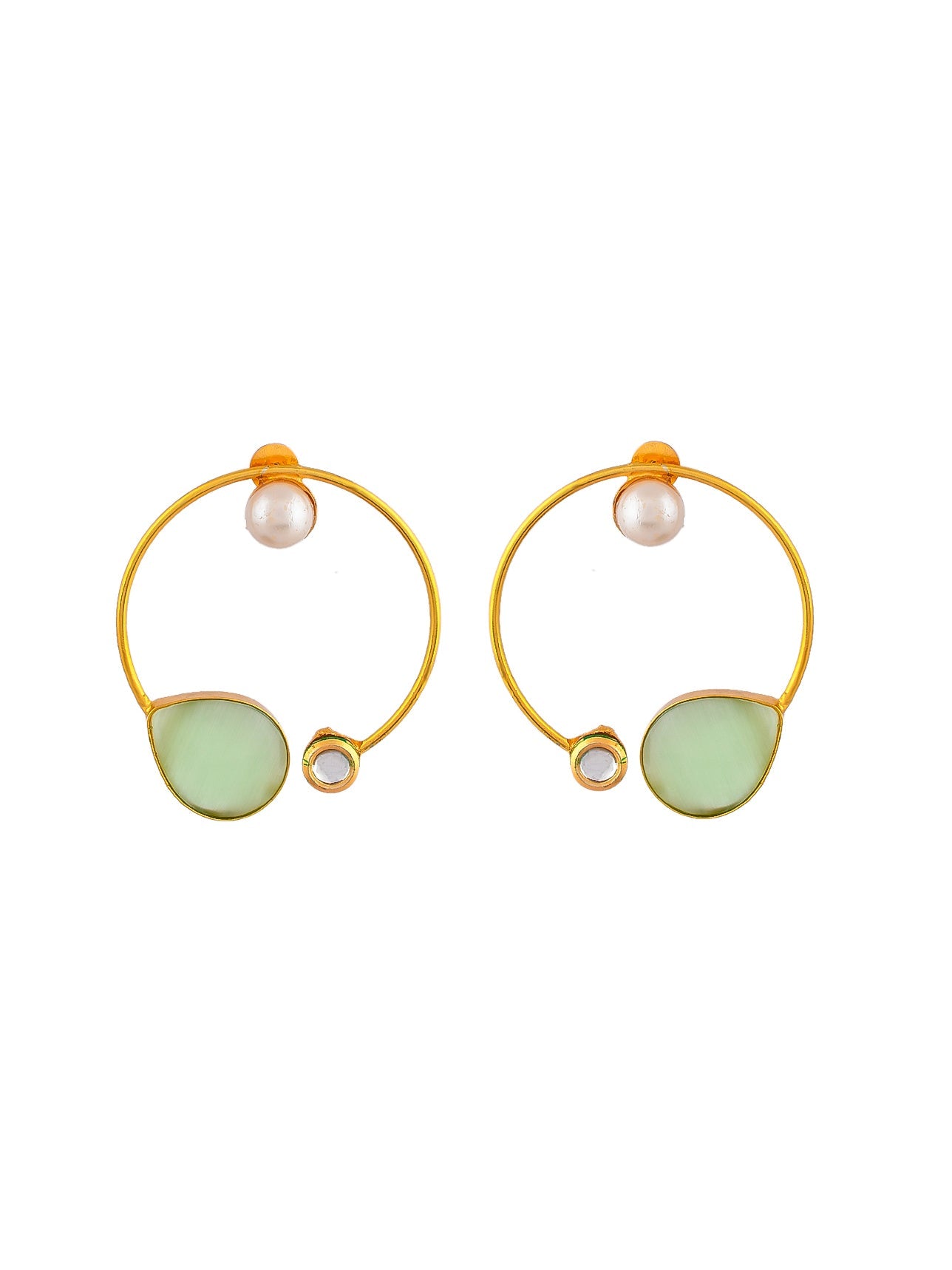 Circular Hoop Earrings for classic look