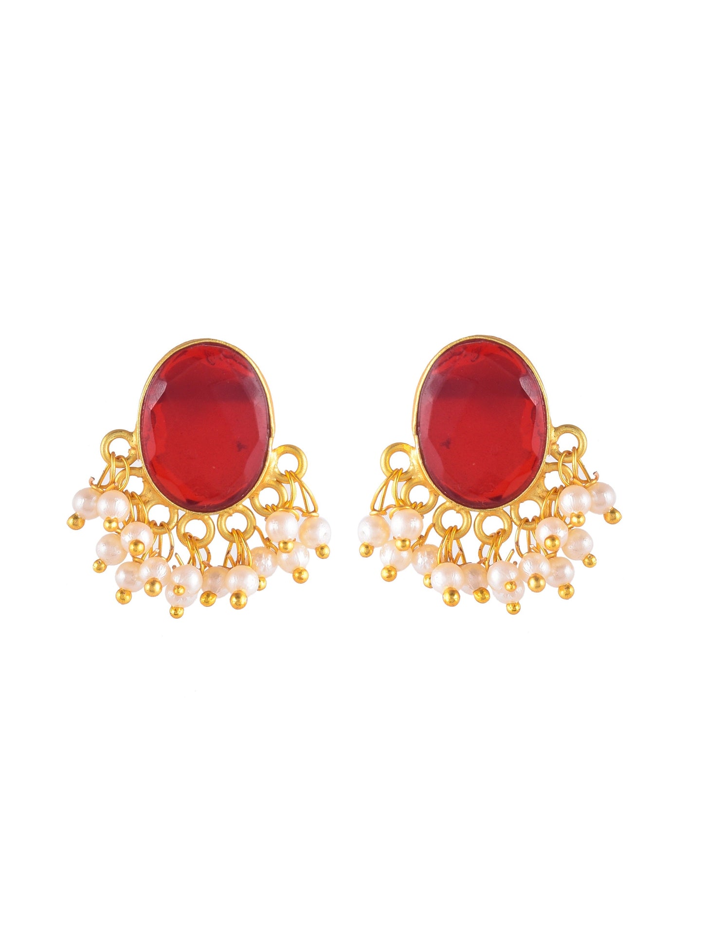 Stud Pearl Earrings for western outfit