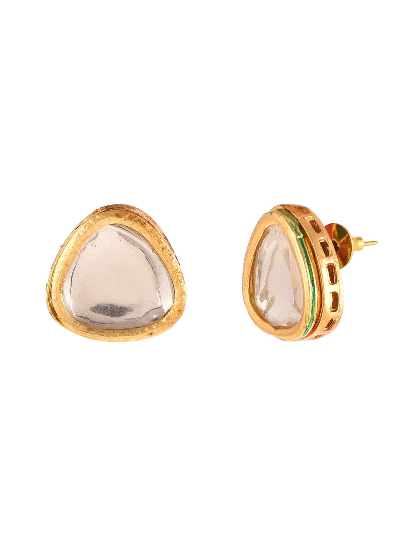 Kundan Stud Earrings for western outfit