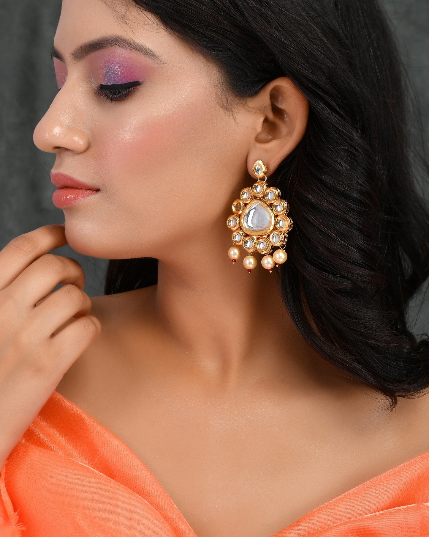 Bridal Kundan Earrings for classic look