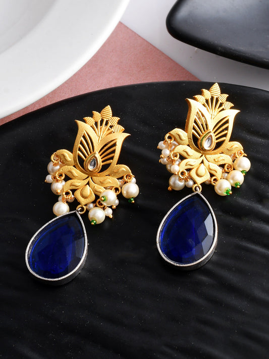 Tear drop Filigree Earrings For Western Outfit