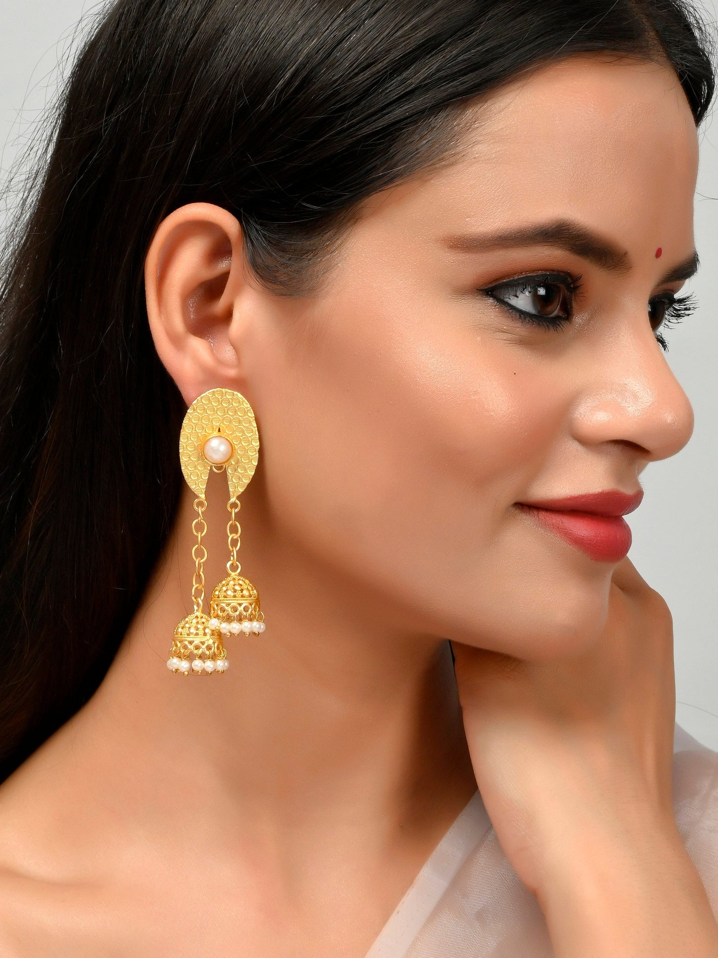 Gold Plated Traditional Unique Drop earrings