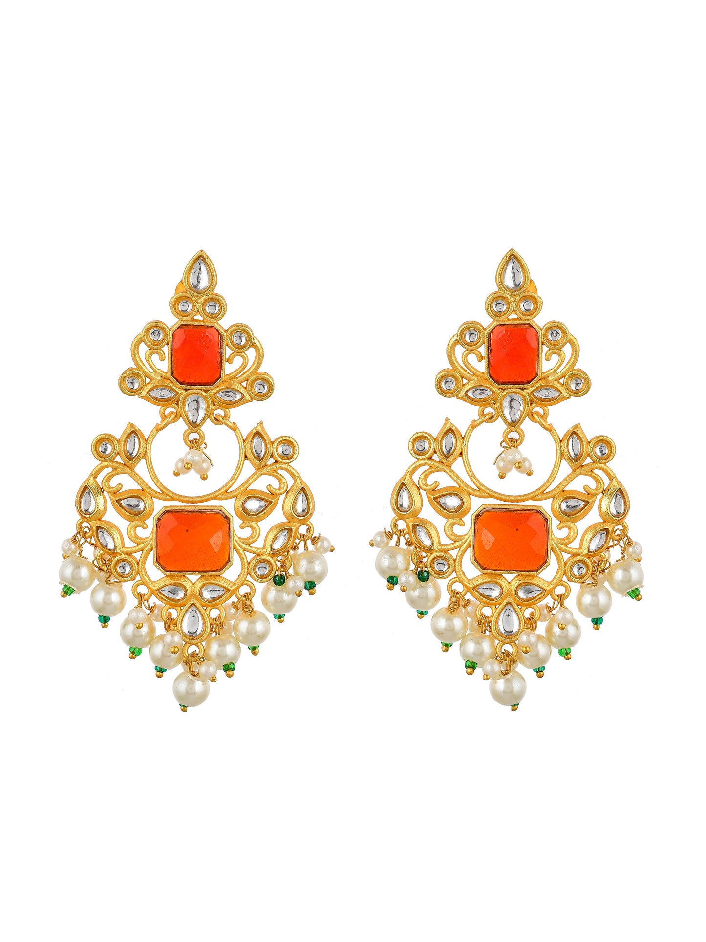 Ethnic chandbali Earrings for wedding outfit