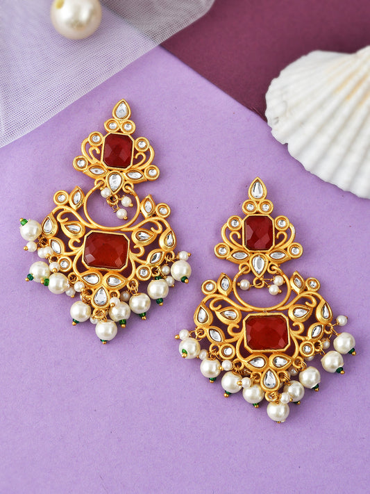 Ethnic chandbali Earrings for wedding outfit