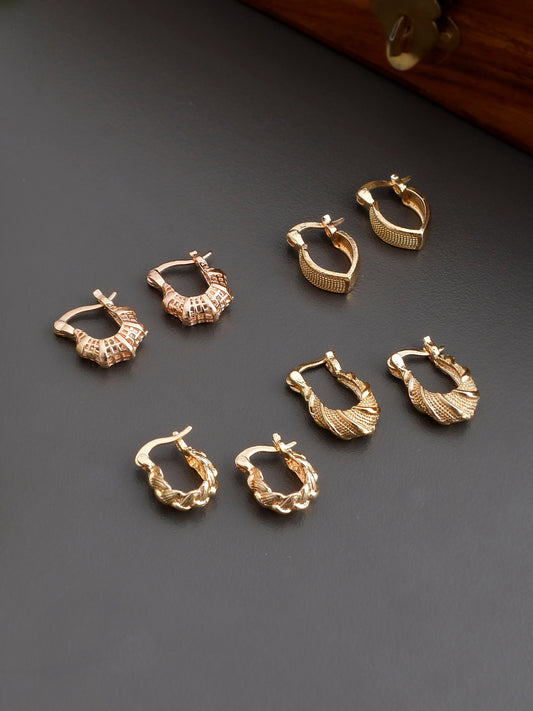 Gold Plated Small Hoop Earrings