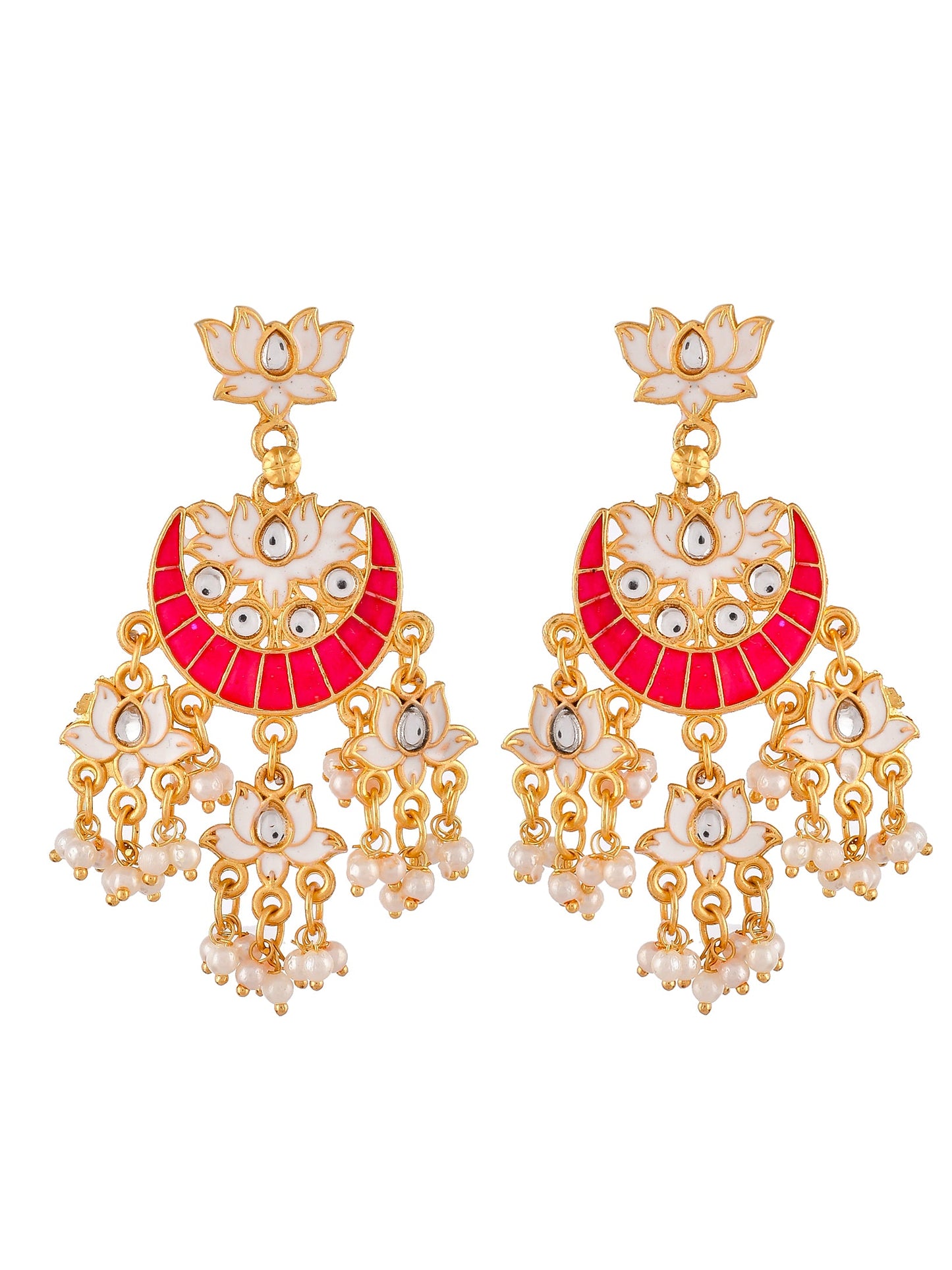 Gold plated gaurangi chandabali Earrings