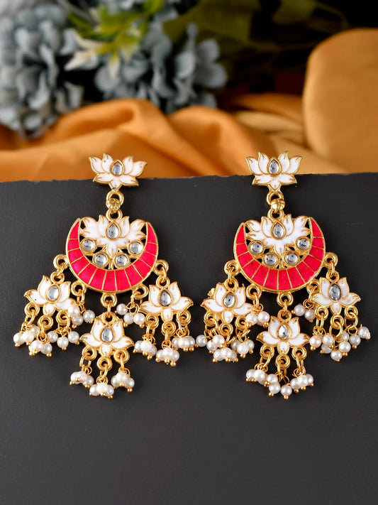 Gold plated gaurangi chandabali Earrings