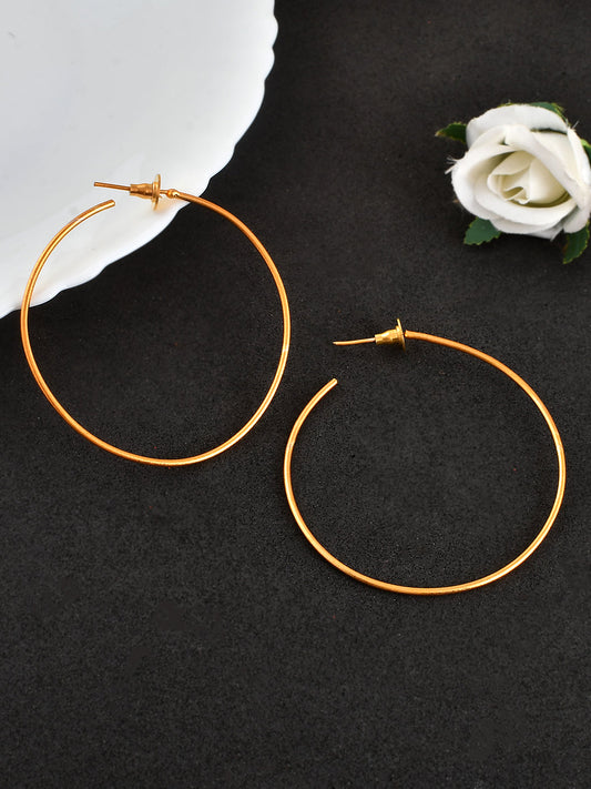 Gold Plated Half Hoop earrings