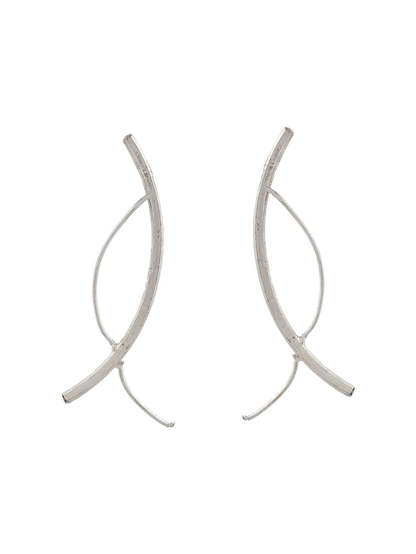 Silver Plated Unique design Drop earring