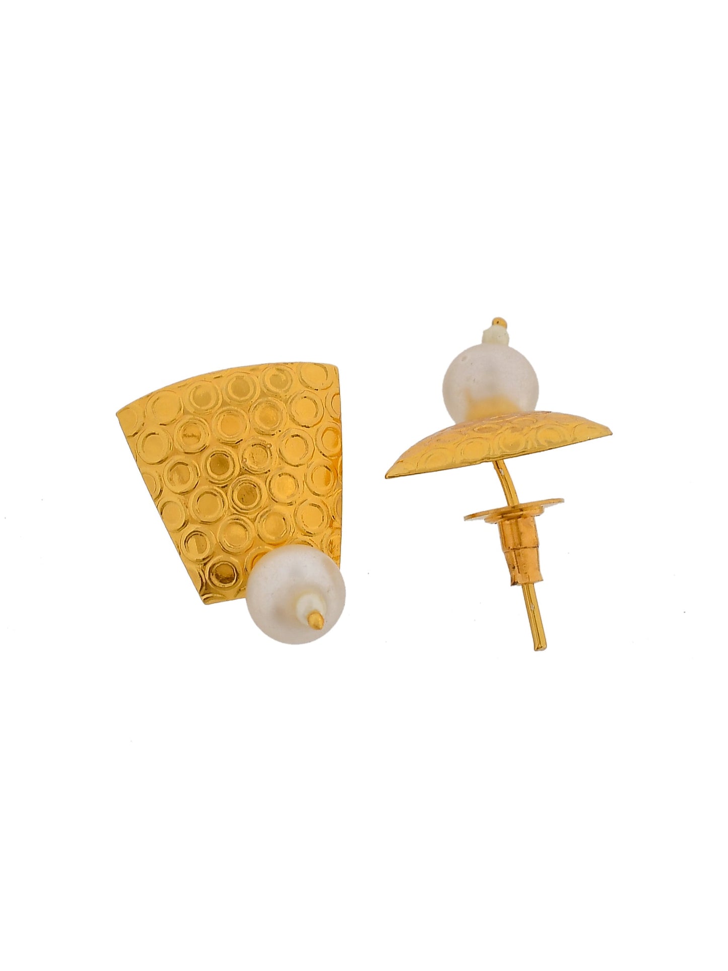 Casual Small Stud Pearl Earrings for western outfit