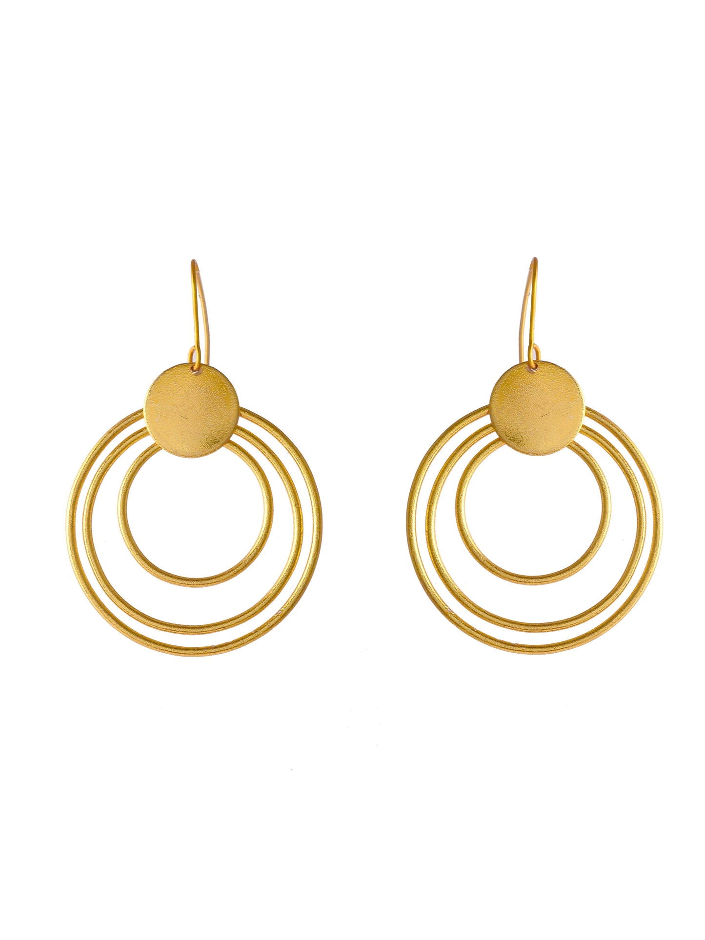 Handmade multi Circular earrings for western outfit