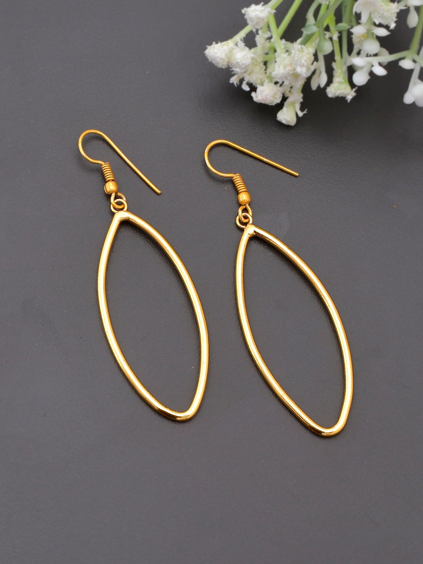 Gold Plated Leaf Dangler for girl