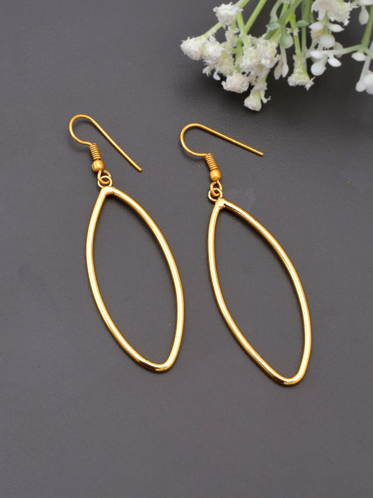 Gold Plated Leaf Dangler for girl